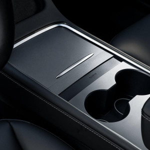 USB хъб BASEUS T-Space Series за Tesla Model 3 / Y с вграден кабел 45W USB Type C черен - Img 6