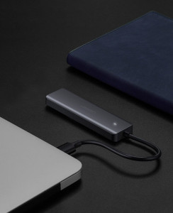 USB хъб UGREEN USB Type C към 4x USB Type A 3.2 Gen.1 и USB Type C Power Delivery (CM219 70336) сив - Img 14