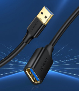 USB 3.0 удължител UGREEN 1.5m (US129 30126) черен - Img 2