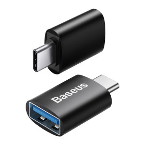 Адаптер BASEUS Ingenuity Series USB Type C към USB Type A 3.2 Gen 1 (ZJJQ000001) черен