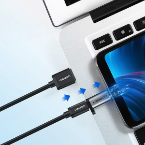 Адаптер UGREEN Micro USB към USB Type C с отвор за ключодържател (50590) сив - Img 4