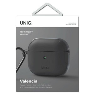 Антибактериален калъф за слушалки UNIQ Valencia - AirPods 3 сив - Img 4