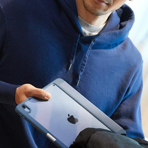 Антибактериален калъф тип книга с място за стилус UNIQ Moven - iPad Air 10.9" (4th gen 2020) / (5th gen 2022) carpi blue - Img 6