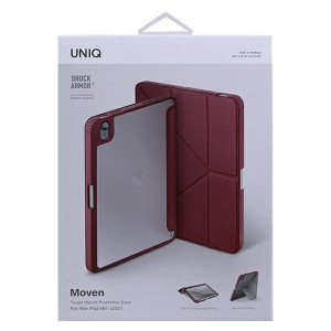 Антибактериален калъф тип книга с място за стилус UNIQ Moven - iPad mini 8.3" (6th gen 2021) бордо - Img 5
