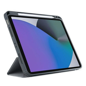 Антибактериален калъф тип книга с място за стилус UNIQ Moven - iPad Pro 12.9" (5th gen 2021) / Pro 12.9" (6th gen 2022) charcoal gray - Img 2