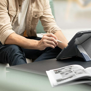 Антибактериален калъф тип книга с място за стилус UNIQ Trexa - iPad Pro 11" (2nd gen 2020) / Pro 11" (3rd gen 2021) / Pro 11" (4th gen 2022) червен - Img 7