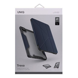 Антибактериален калъф тип книга с място за стилус UNIQ Trexa - iPad Pro 11" (2nd gen 2020) / Pro 11" (3rd gen 2021) / Pro 11" (4th gen 2022) син - Img 8