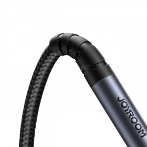 Аудио кабел JOYROOM жак 3.5mm (мъжко) към жак 3.5mm (женско) 1.2m черен (SY-A09) - Img 3