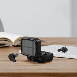 Безжични bluetooth слушалки CHOETECH TWS със слънчев панел черен (BH-T09) - Img 3