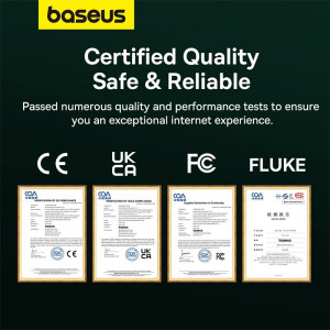 Бърз интернет кабел BASEUS RJ45 cat.8 40Gb/s 1m черен - Img 17