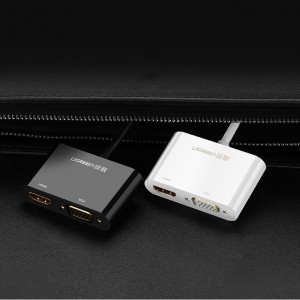 Видео адаптер UGREEN mini DisplayPort към HDMI / VGA 4K, 30Hz, Full HD 1080p (MD108 10439) черен - Img 14