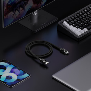 Видео кабел BASEUS High Definition DisplayPort 8K 60Hz 2m черен - Img 9