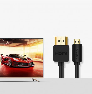 Видео кабел UGREEN HDMI към Micro HDMI 19 pin 2.0v 4K 60Hz 30AWG 1.5m черен (30102) - Img 6