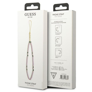 Висулка GUESS GUSTPEARU Heishi Beads лилава - Img 3