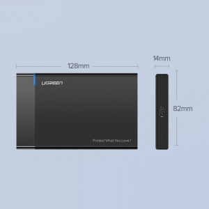 Външна адаптерна кутия Ugreen за HDD SSD 2.5'' SATA USB 3.2 Gen 1 5Gbps micro USB SuperSpeed + кабел 0.5m (US22 5G1 30848) черен - Img 15