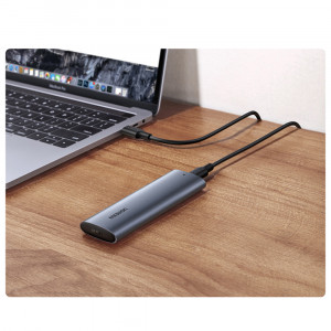 Външна адаптерна кутия Ugreen за M.2 B-Key SATA 3.0 5Gbps + кабел USB Type C (CM400) сива - Img 11