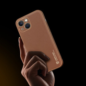 Гръб от еко кожа DUX DUCIS Yolo - iPhone 14 кафяв - Img 9