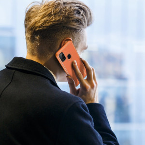 Гръб от еко кожа DUX DUCIS Yolo - Samsung Galaxy M30s оранжев - Img 12