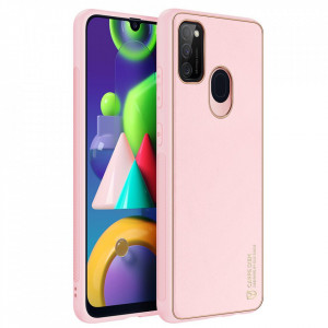 Гръб от еко кожа DUX DUCIS Yolo - Samsung Galaxy M30s розов - Img 3