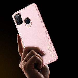 Гръб от еко кожа DUX DUCIS Yolo - Samsung Galaxy M30s розов - Img 9