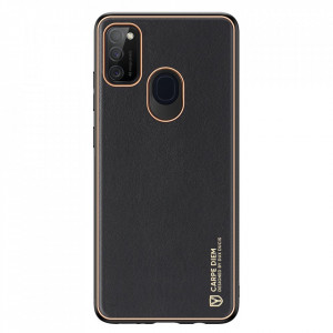 Гръб от еко кожа DUX DUCIS Yolo - Samsung Galaxy M30s черен - Img 1