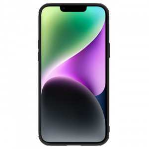 Гръб от естествена кожа с подвижно покритие за камерата NILLKIN CamShield Leather S - iPhone 14 Plus черен - Img 2