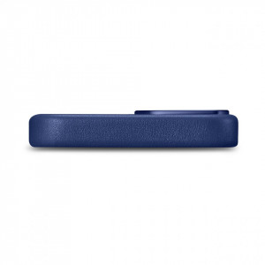 Гръб от естествена кожа iCARER Leather MagSafe - iPhone 14 Plus син - Img 5