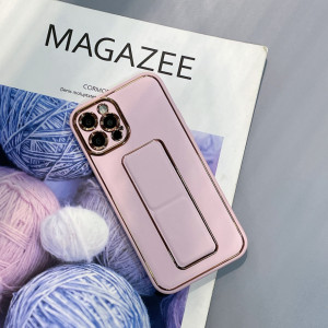Гръб със стойка New Kickstand - iPhone 12 Pro розов - Img 3