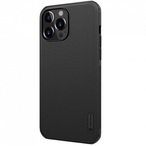 Гръб със стойка NILLKIN Super Frosted Shield - iPhone 13 Pro Max черен - Img 4