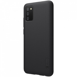 Гръб със стойка NILLKIN Super Frosted Shield - Samsung Galaxy A02s / M02s черен - Img 3
