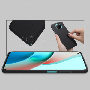 Гръб със стойка NILLKIN Super Frosted Shield - Xiaomi Redmi Note 9T черен - Img 11