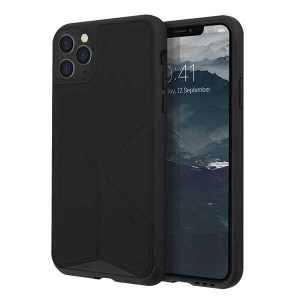 Гръб със стойка UNIQ Transforma - iPhone 11 Pro Max черен - Img 4