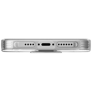 Гръб с лентов държач и каишка UNIQ Heldro с антимикробно покритие - iPhone 13 Pro Max прозрачен - Img 4