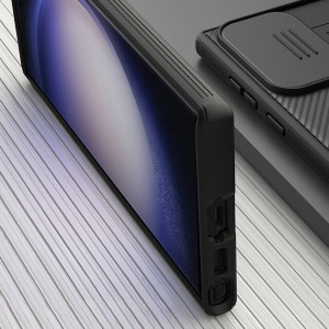 Гръб с подвижно покритие за камерата NILLKIN CamShield Pro MagSafe - Samsung Galaxy S23 Ultra черен - Img 14
