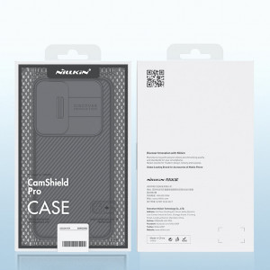 Гръб с подвижно покритие за камерата NILLKIN CamShield Pro - Samsung Galaxy S22+ син - Img 5