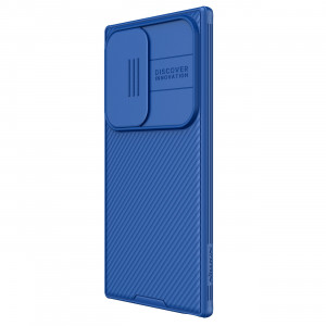 Гръб с подвижно покритие за камерата NILLKIN CamShield Pro - Samsung Galaxy S24 Ultra син - Img 3