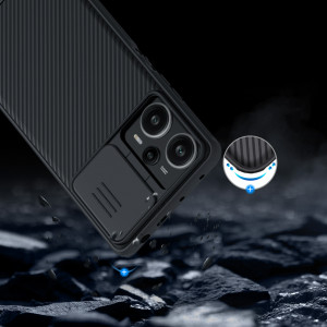 Гръб с подвижно покритие за камерата NILLKIN CamShield Pro - Xiaomi Poco F5 / Redmi Note 12 Turbo черен - Img 13