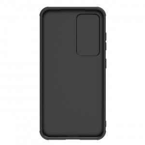 Гръб с подвижно покритие за камерата NILLKIN Synthetic Fiber S - Samsung Galaxy S23+ черен - Img 2