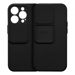 Гръб с подвижно покритие за камерата Slide - iPhone 12 Pro черен - Img 9