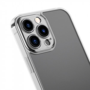 Гръб BASEUS Frosted Glass - iPhone 13 Pro прозрачен - Img 3