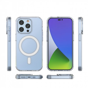 Гръб Clear Magnetic MagSafe - iPhone 14 Pro прозрачен - Img 5