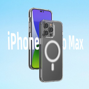 Гръб Clear Magnetic MagSafe - iPhone 14 Pro Max прозрачен - Img 6