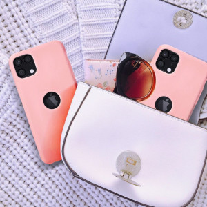 Гръб FORCELL Silicone - iPhone 12 Pro Max (с отвор за пръстов отпечатък) розов - Img 10