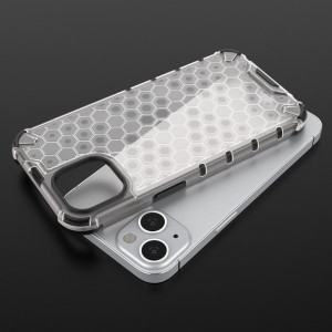 Гръб Honeycomb Armor със силиконов бъмпер - iPhone 13 червен - Img 10