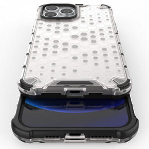 Гръб Honeycomb Armor със силиконов бъмпер - iPhone 13 Pro Max син - Img 10