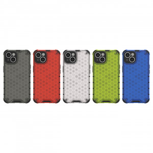 Гръб Honeycomb Armor със силиконов бъмпер - iPhone 14 черен - Img 18