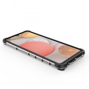 Гръб Honeycomb Armor със силиконов бъмпер - Samsung Galaxy A42 5G червен - Img 14