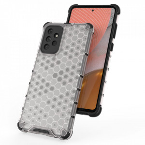Гръб Honeycomb Armor със силиконов бъмпер - Samsung Galaxy A72 син - Img 6