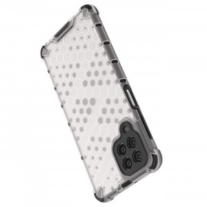 Гръб Honeycomb Armor със силиконов бъмпер - Samsung Galaxy M53 прозрачен - Img 13