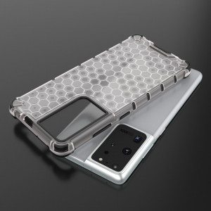 Гръб Honeycomb Armor със силиконов бъмпер - Samsung Galaxy S22 Ultra прозрачен - Img 8